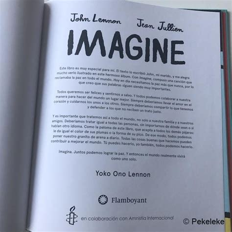 Letra De Imagine John Lennon En Ingles Y Español   Best ...