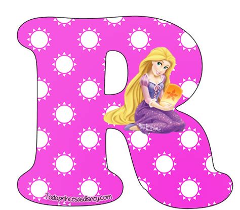 Letras Abecedario de Rapunzel para descargar gratis ...