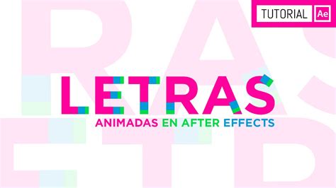 Letras Animadas Tutorial After Effects YouTube