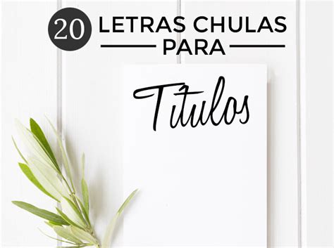 Letras chulas para Titulos   Jorge Cobos | Cómo hacer un ...