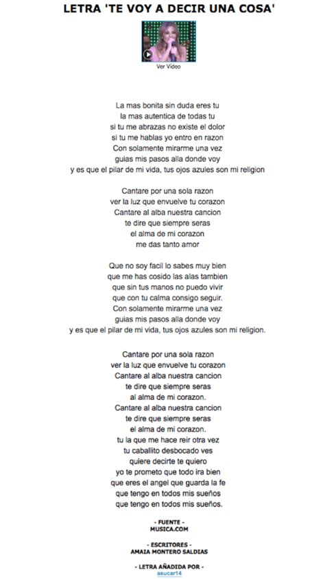 Letras De Canciones En Espanol | www.imagenesmy.com