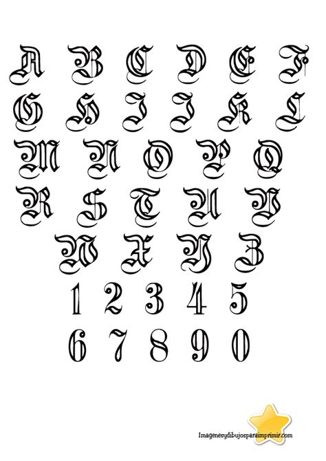 Letras góticas mayúsculas y minúsculas para imprimir   Imagui