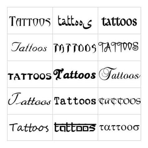Letras para tatuajes diferentes diseños y estilos de ...