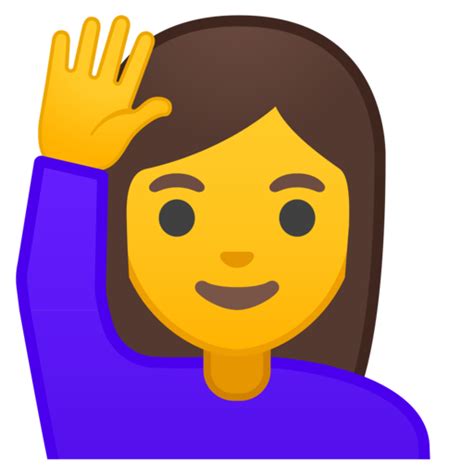 Levantando A Mão Emoji