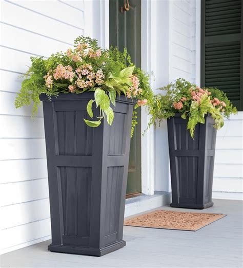Lexington Tall Self Watering Planter   Traditional ...
