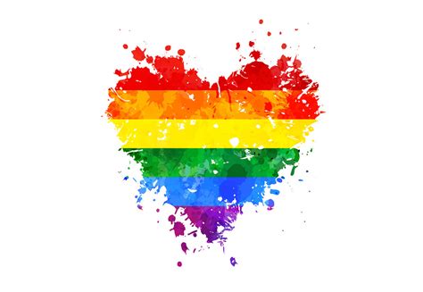 LGBT Grungy Heart   Wall Mural & Photo Wallpaper   Photowall