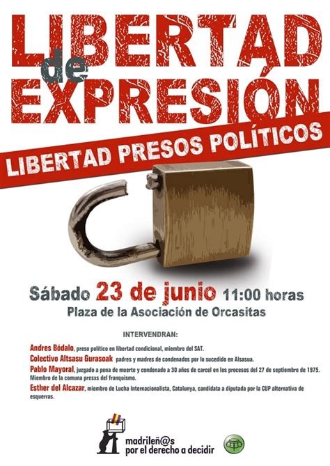Libertad de Expresión. ¡Libertad Presos políticos ...
