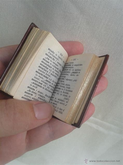 libro en miniatura , diccionario español ingles   Comprar ...