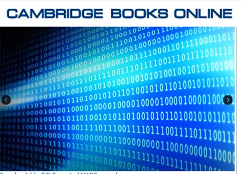 Libros e de Cambridge Books Online en la Biblioteca de ...