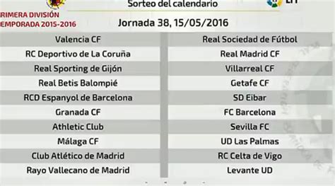 Liga BBVA   Primera División: Calendario Liga BBVA 2015 ...
