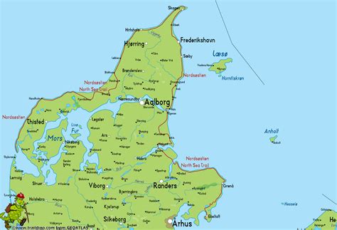 Limfjord Denmark  Jutland  Map   TravelsFinders.Com