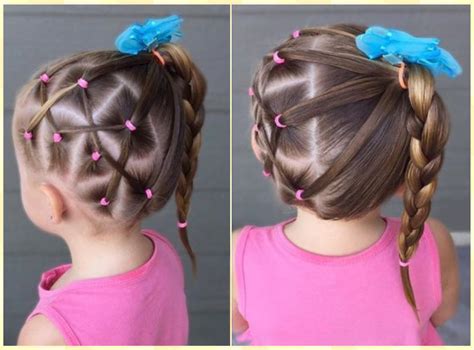 Lindas ideas de peinados faciles para niñas con ligas en ...