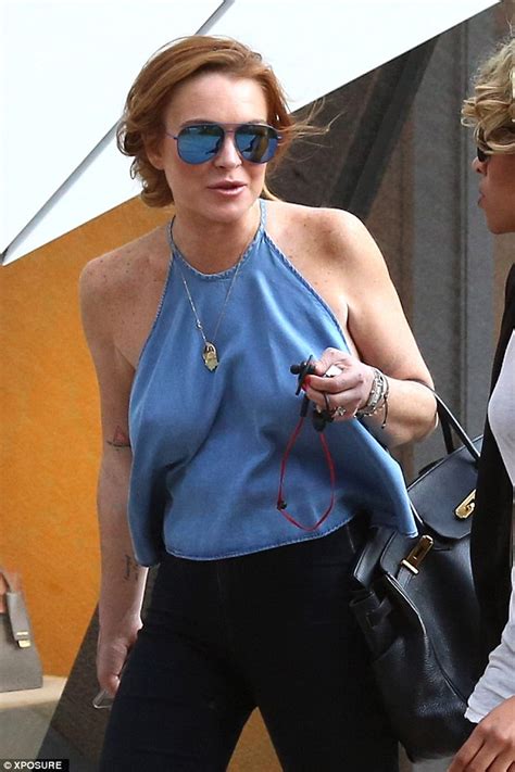Lindsay Lohan out for lunch in Monaco