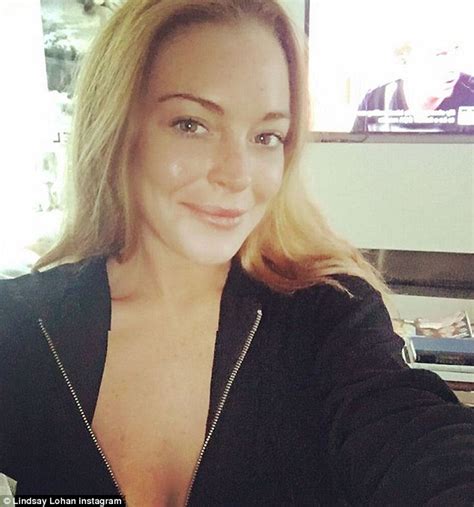 Lindsay Lohan shows off her chest in Instagram after ...