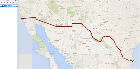 line   US / Mexican border data   Geographic Information ...