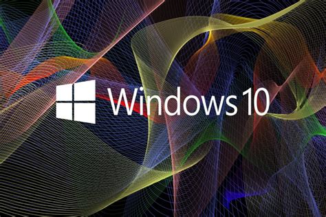 Líneas coloridas con el logo Windows 10  67354