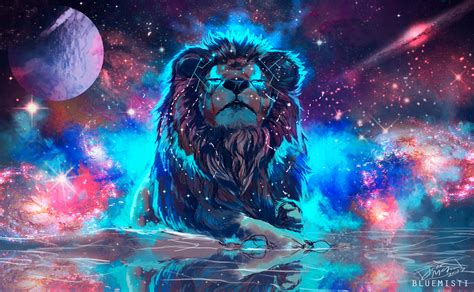 Lion Artistic Colorful, HD 4K Wallpaper