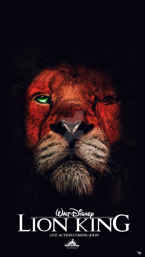 Lion King Live Action Movie Poster Scar by darkryu24 on ...