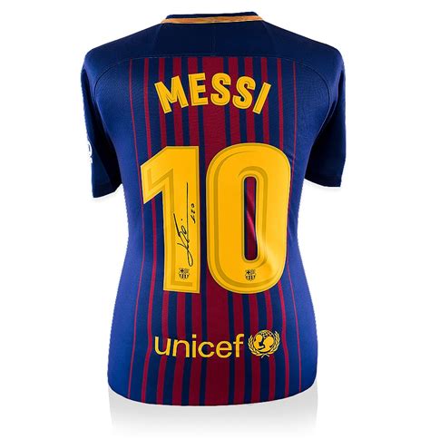 Lionel Messi Signed Barcelona Shirt 2017/2018   Number 10 ...