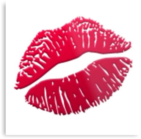 Lips/Kiss Emoji  Metal Prints by nojams | Redbubble