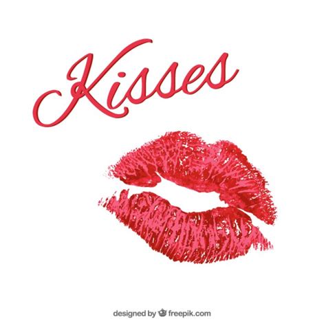 Lipstick kisses Vector | Free Download
