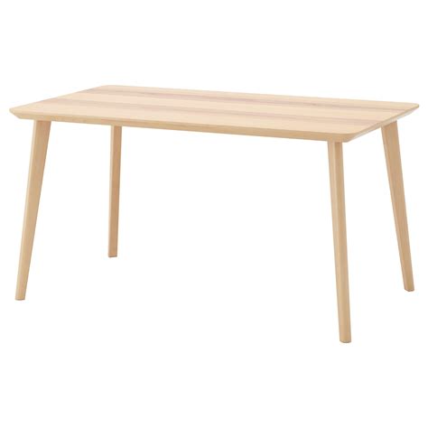 LISABO Table Ash veneer 140 x 78 cm   IKEA