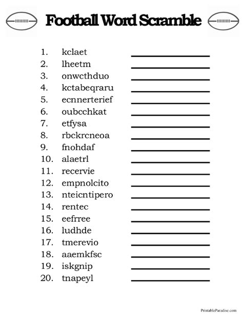 List Of Jumbled Words With Answers. Worksheets ...