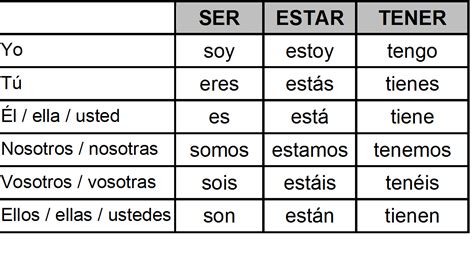 List of Synonyms and Antonyms of the Word: tener verbs