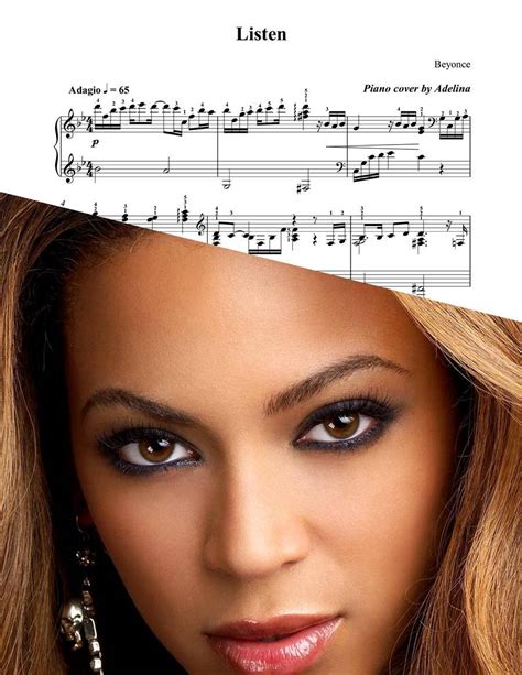 Listen    Beyonce   Piano Sheet Music