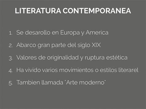 Literatura Contemporánea by Jimena Salgado