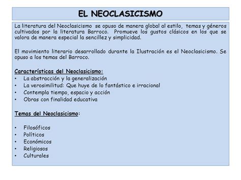 LITERATURA DEL BARROCO Y EL NEOCLASICISMO   ppt video ...