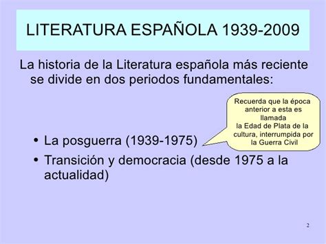 Literatura española 1939 2009