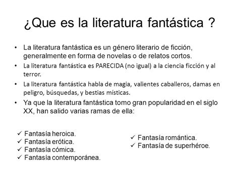 Literatura Fantástica   ppt video online descargar