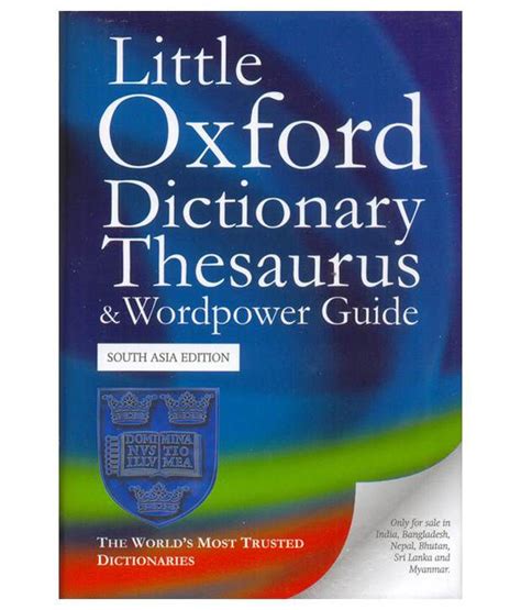LITTLE OXFORD DICTIONARY THESAURUS and WORDPOWER GUIDE ...