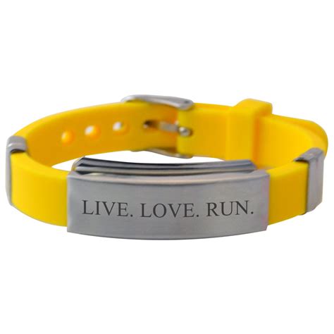 Live Love Run Silicone Bracelet I Silicone Bracelets ...