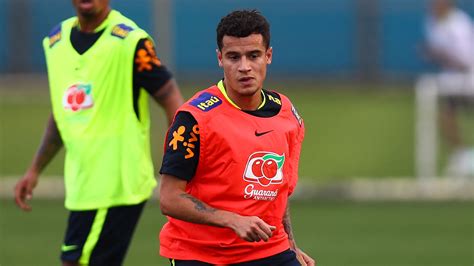 Liverpool s Philippe Coutinho trains with Brazil ...