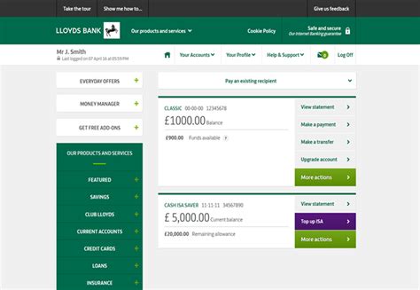 Lloyds Bank   Internet Banking – Viewing statements online