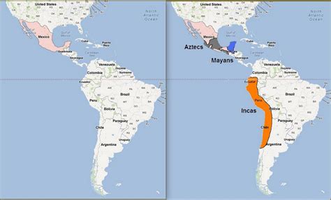 Location Of Incas Aztecs And Mayas Inca Civilization ...