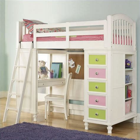 loft+bed+for+teen+girls+with+desk | Pulaski Unique Loft ...