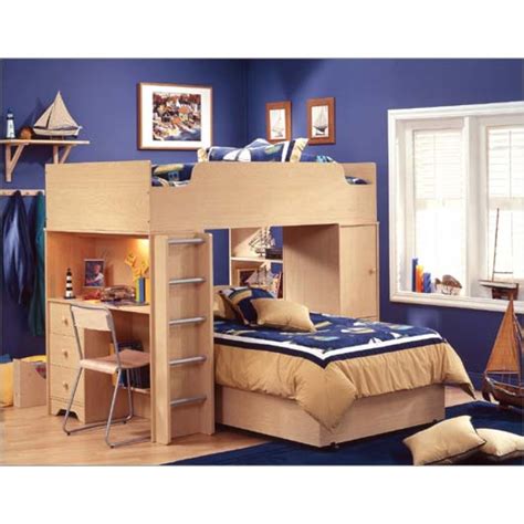 Loft Bed With Desk | Casual Cottage