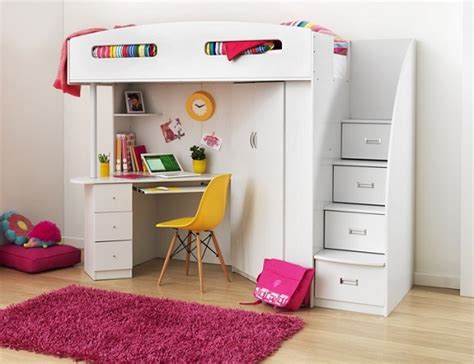 Loft Beds With Desk.Queen Loft Bed With Desk Underneath ...