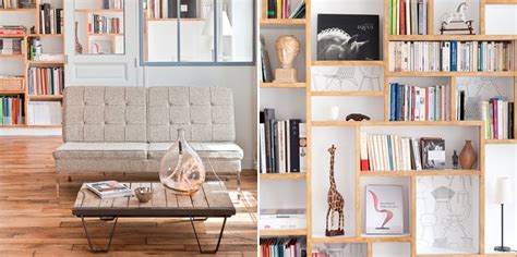 Loft parisino minimalista de 60 m2. Decoración del hogar.
