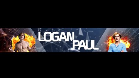 Logan Paul    YouTube Banner SpeedArt |by Temperx   YouTube
