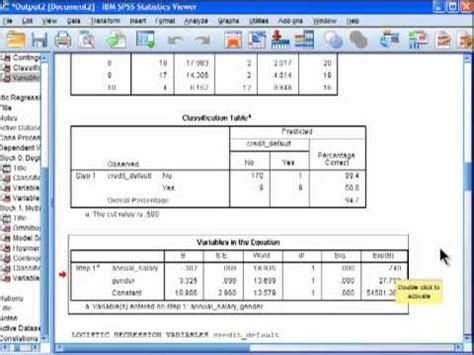 Logistic Regression   SPSS  part 5    YouTube