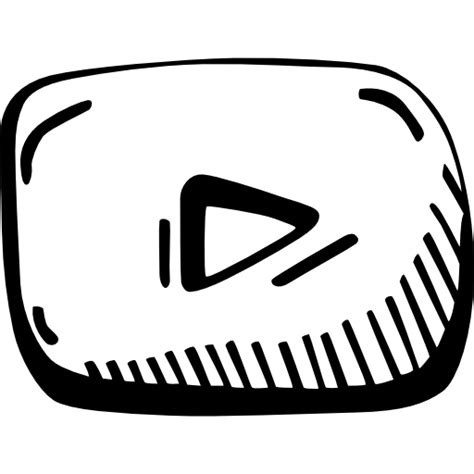 Logo dibujado de YouTube Iconos gratis de logo