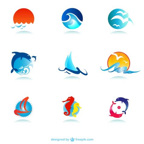 Logos marinos | Descargar Vectores gratis