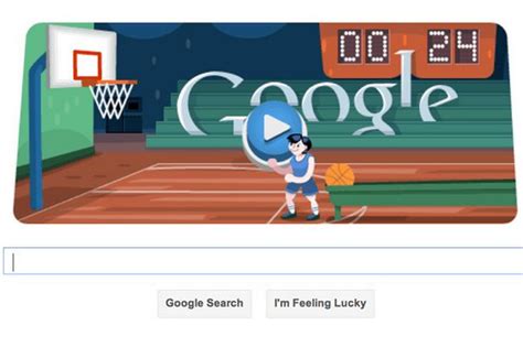 London 2012 Basketball: Interactive Google doodle for ...