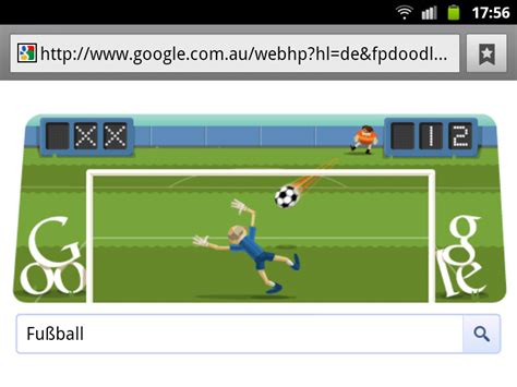 London 2012 – Fußball  Google Doodle interaktiv  « Schnurpsel