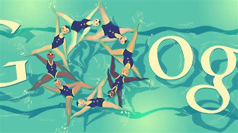 London 2012 Synchronised Swimming olympic doodle   YouTube