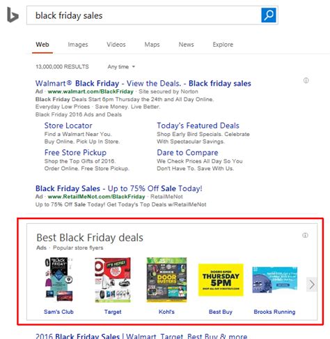 Looking for Black Friday deals? Bing flyer ads showcase ...